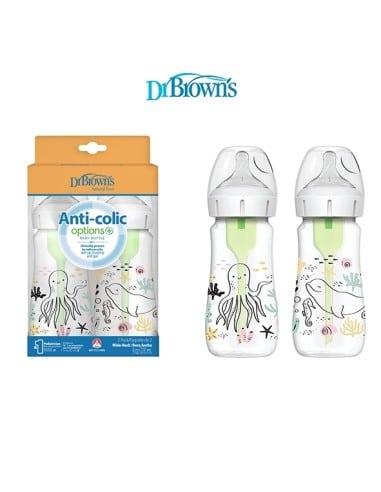 DR BROWNS Σετ Πλαστικά Μπιμπερό Options+ Κατά...