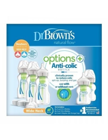 DR BROWNS Σετ Πλαστικά Μπιμπερό Options Κατά...