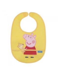 PETIT JOUR Αδιαβροχοποιημένη Σαλιάρα Με Τσέπη Peppa Pig