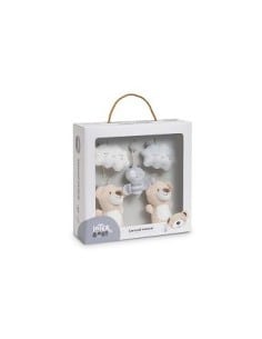 INTERBABY Μουσικό Carousel Bear Grey