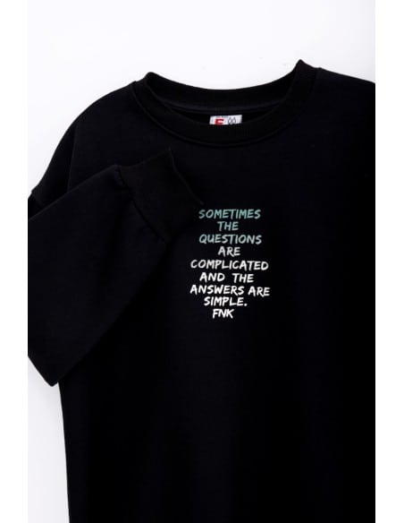 FUNKY FOR BABY Παιδικό Φούτερ Μαύρο