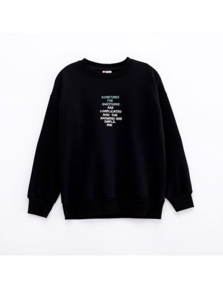 FUNKY FOR BABY Παιδικό Φούτερ Μαύρο