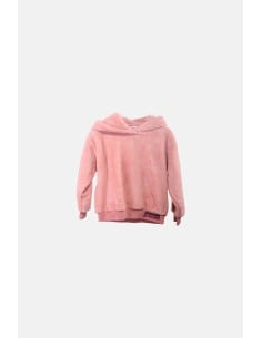 JOYCE Παιδικό Φούτερ Fleece με Κουκούλα Ροζ