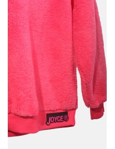 JOYCE Παιδικό Φούτερ Fleece με Κουκούλα Κοραλί 2
