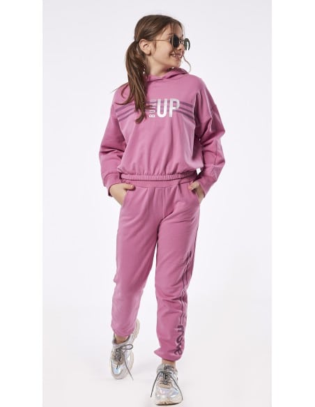 EBITA FASHION Σετ Φόρμα Χειμερινό για Κορίτσι 2τμχ Ροζ