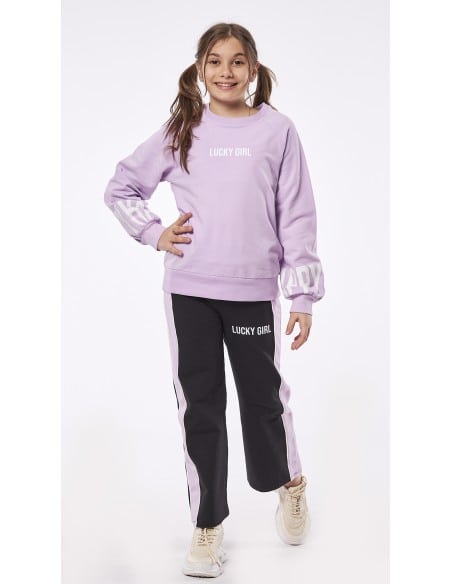 EBITA FASHION Παιδικό Σετ Φόρμα 2τμχ Λιλά