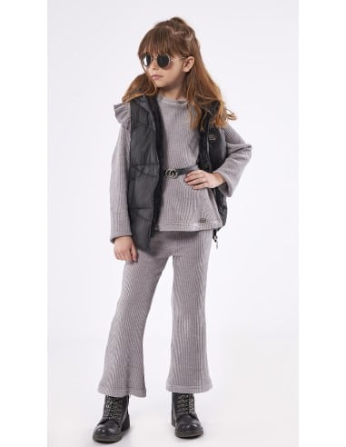 EBITA FASHION Παιδικο Αμάνικο Μπουφάν Μαύρο