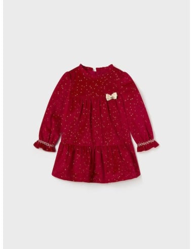 MAYORAL Παιδικό Φόρεμα Βελούδινο Κόκκινο