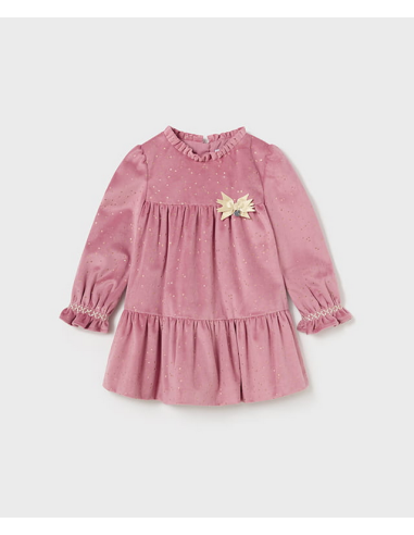 MAYORAL Παιδικό Φόρεμα Βελούδινο Ροζ