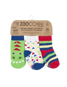ZOOCCHINI Καλτσάκια Ντέβιν ο Δεινόσαυρος 3 τμχ  0-2 ετών