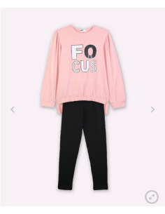 Nek KidsWear Παιδικό Σετ Κολάν Ροζ 2τμχ