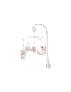INTERBABY Μουσικό Carousel Bear Pink 2