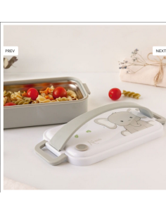 KIOKIDS Ταπεράκι Φαγητού με Inox Little Elephant 550ml. 2