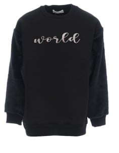 Nek KidsWear Παιδική Μπλούζα Μακρυμάνικη Μαύρη
