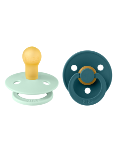 BIBS Πιπίλες Colour Round Latex 2pack Nordic Mint -...