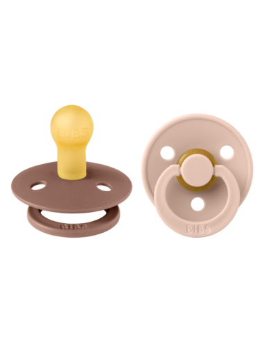 BIBS Πιπίλες Colour Round Latex 2pack Woodchuck...