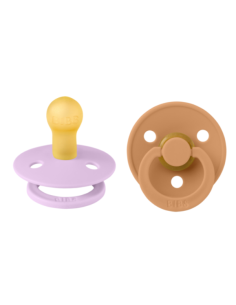 BIBS Πιπίλες Colour Round Latex 2pack Violet Sky -...