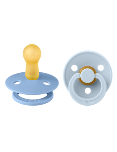 BIBS Πιπίλες Colour Round Latex 2pack Sky Blue - Baby...