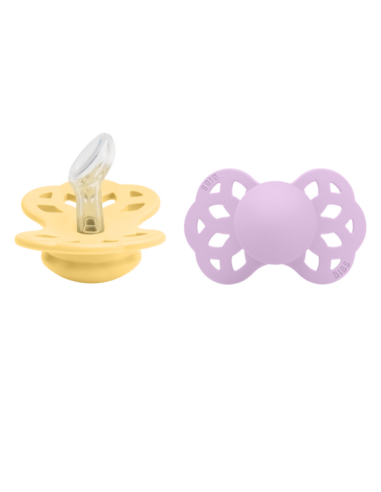 BIBS Πιπίλες Infinity Silicone Anatomical 2pack Butter - Violet No1
