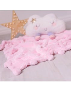 BIZZI GROWIN Pom Pom Blanket Pink 2