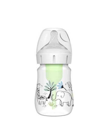 DR BROWNS Μπιμπερό Πλαστικό με Φαρδύ Λαιμό Options+ (Φ.Λ.) 150ml Ελεφαντάκι
