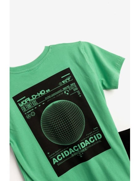 FUNKY FOR BABY Σετ με Σορτς Καλοκαιρινό Πράσινο