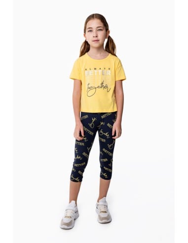 FUNKY FOR BABY Παιδικό Σετ Κολάν 2τμχ Κίτρινο