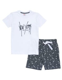 FUNKY FOR BABY Παιδικό Σετ Βερμούδα Λευκό
