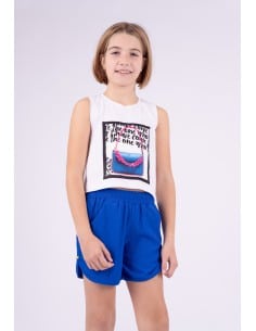 EBITA FASHION Παιδικό Σετ Με Σορτς 2τμχ Λευκό 2