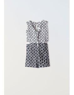 EBITA FASHION Παιδικό Ολόσωμο Σορτς Ασπρόμαυρο