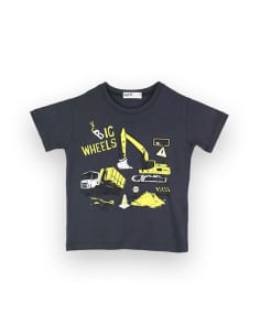 Nek KidsWear Παιδικό Σετ Βερμούδα Μακό 2τμχ Ανθρακί 2