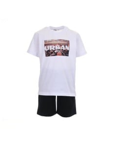 Nek KidsWear Παιδικό Σετ Βερμούδα Μακό 2τμχ Λευκό