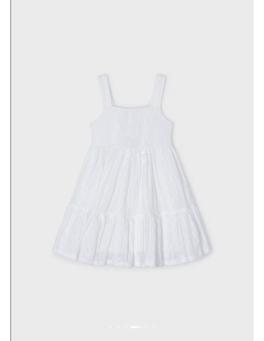 MAYORAL Παιδικό Φόρεμα Λευκό