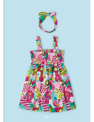 MAYORAL Παιδικό Φόρεμα Φούξια