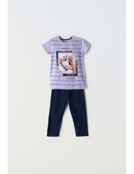 EBITA FASHION Παιδικό Σετ Κολάν 2τμχ Λιλά
