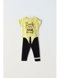 EBITA FASHION Παιδικό Σετ Κολάν 2τμχ Λαχανί