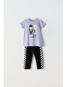 EBITA FASHION Παιδικό Σετ Κολάν 2τμχ Λιλά
