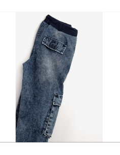 FUNKY FOR BABY Παιδικό Παντελόνι Με Λάστιχο Τζην Μπλε 2