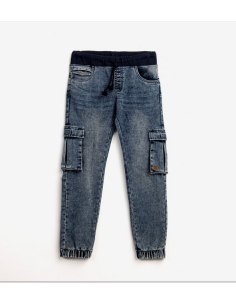 FUNKY FOR BABY Παιδικό Παντελόνι Με Λάστιχο Τζην Μπλε