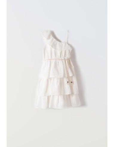 EBITA FASHION Παιδικό Αμάνικο Φόρεμα Λευκό