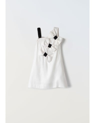 EBITA FASHION Παιδικό Αμάνικο Φόρεμα Άσπρο