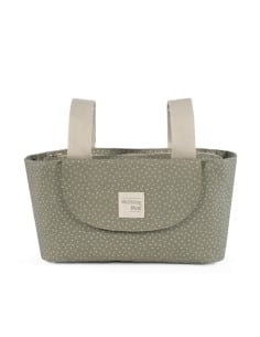 WALKING MUM Τσαντάκι Organizer Καροτσιού Poppy Olive Πουά