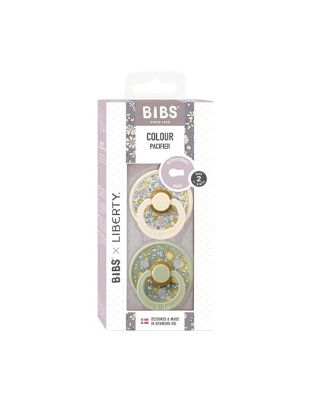 BIBS Πιπίλες X Liberty Round Latex 2pack Eloise Sage Mix No2