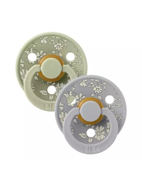 BIBS Πιπίλες X Liberty Round Latex 2pack Capel Sage mix No2