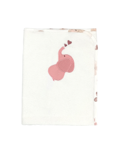 BABY STAR Σελτεδάκι Elephant Ροζ 60cm x 80cm