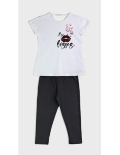 Nek KidsWear Παιδικό Σετ Κολάν 2τμχ Λευκό