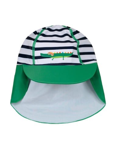 ENERGIERS Παιδικό Αντιηλιακό Καπέλο Ριγέ Λευκό
