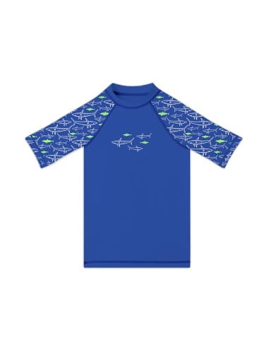 SLIPSTOP Αντηλιακό Μπλουζάκι UPF50+ Ocean Sharks T-shirt Μπλε