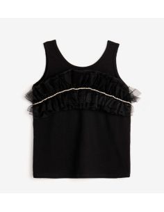FUNKY FOR BABY Παιδική Αμάνικη Μπλούζα Μαύρο