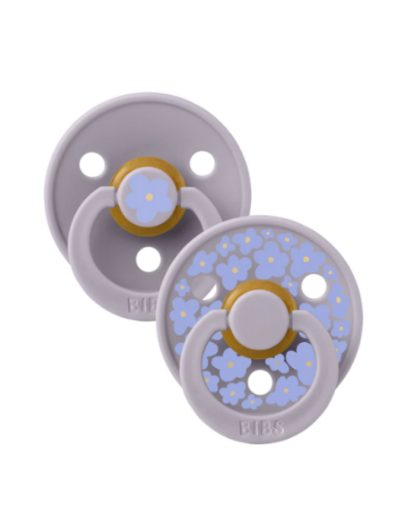 BIBS Πιπίλες Studio Colour Latex 2pack Jasmine Fossil Grey Mix No1